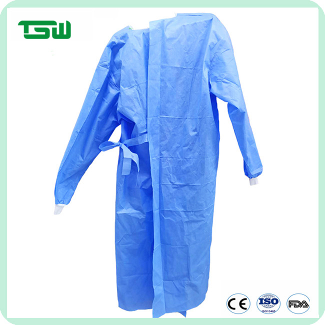 Quality EO Gas Sterile 60g SMS SMMS Disposable Surgeon Gowns For Hospital for sale