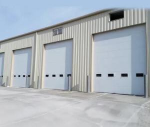 Quality Galvanized Steel Sectional Garage Doors , Commercial Sectional Doors 420mm-530mm Width for sale