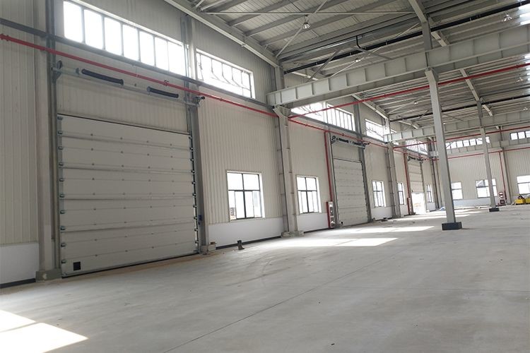 Quality Galvanized Steel Exterior Industrial Sectional Doors Opening Speed 1.0m/s for sale
