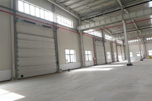 Quality Speed 1.0m/s Exterior Security Industrial Sectional Doors Rolling Back Model for sale