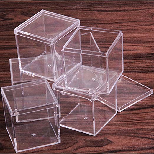 Quality OEM ODM Acrylic Storage Box Small Plastic Display Cases Impact Resistance for sale