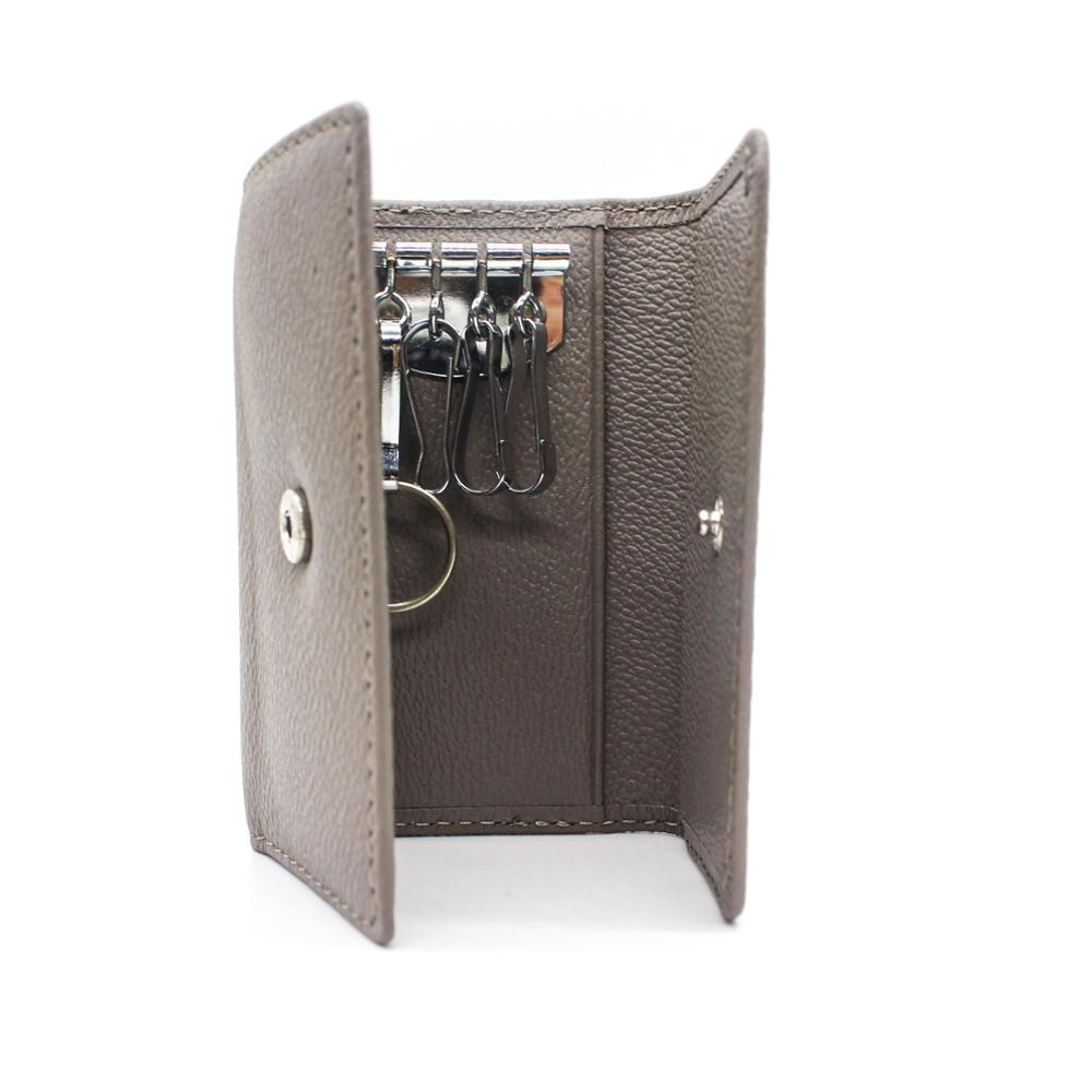 Quality 10x7.3x2cm BM Embossed Leather Key Holder Case , 1pc/Ploybag Men's Key Wallet Organizer for sale
