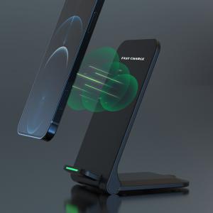 Quality 15W Vertical Qi Wireless Charger Stand Foldable Portable Fast Charging For Iphone for sale