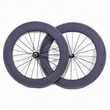 Quality 86T Tubular Bicycle Wheel Set with 86mm Deep Carbon for sale