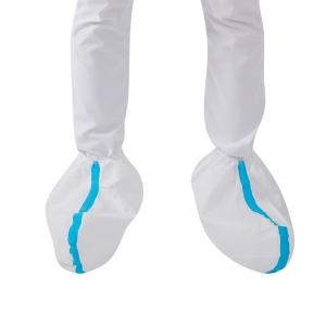 Quality Breathable Film Hospital Shoe Covers Disposable Non Wowen 40-80gsm for sale