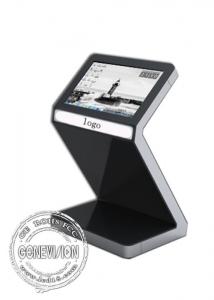Quality High Brightness 32 Inch Touch Screen Kiosk Display Computer Or Android Configuration, Cute Z-shaped Stand for sale