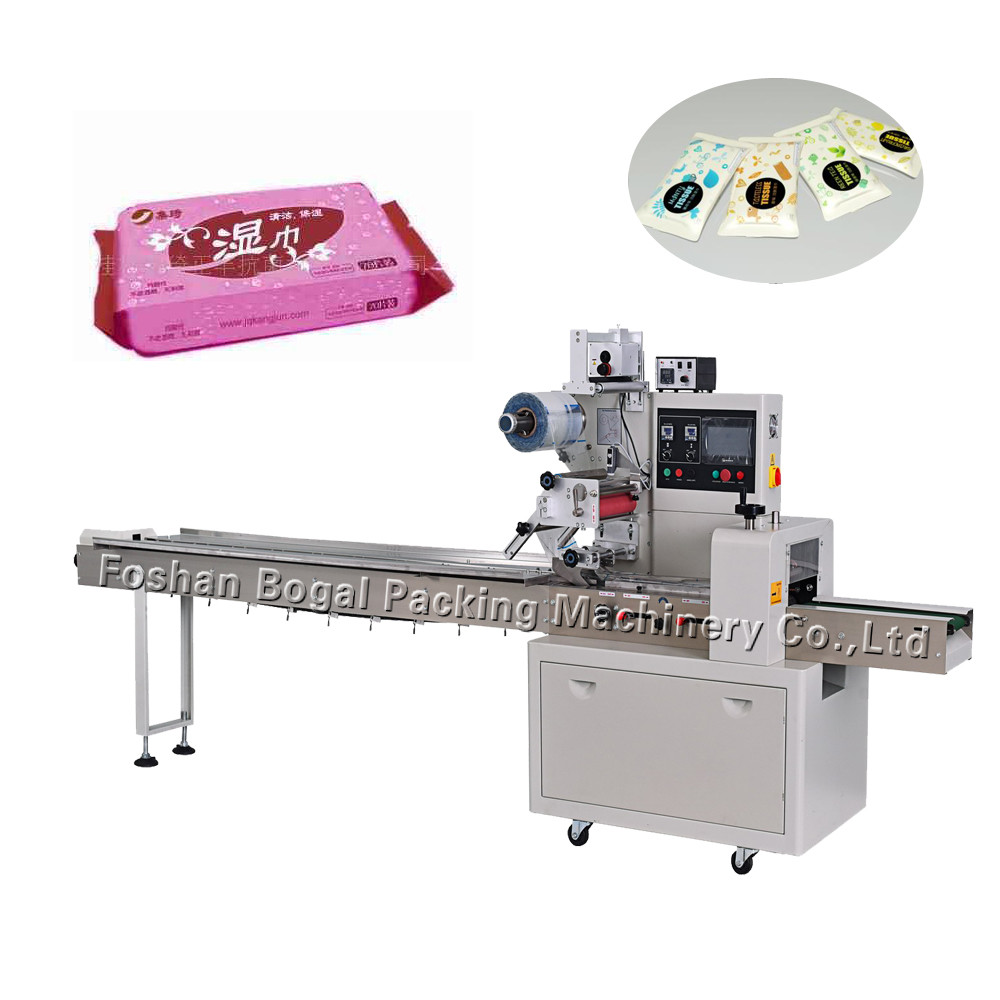 Quality High Speed Flow Wrap Machine Paper Tissue Napkin Packaging CE  ISO SGS for sale