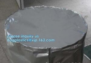 Quality Round Bottom Heavy Duty Plastic Bags Chemical Resistant Cylinder Drum Barrel Liners for sale