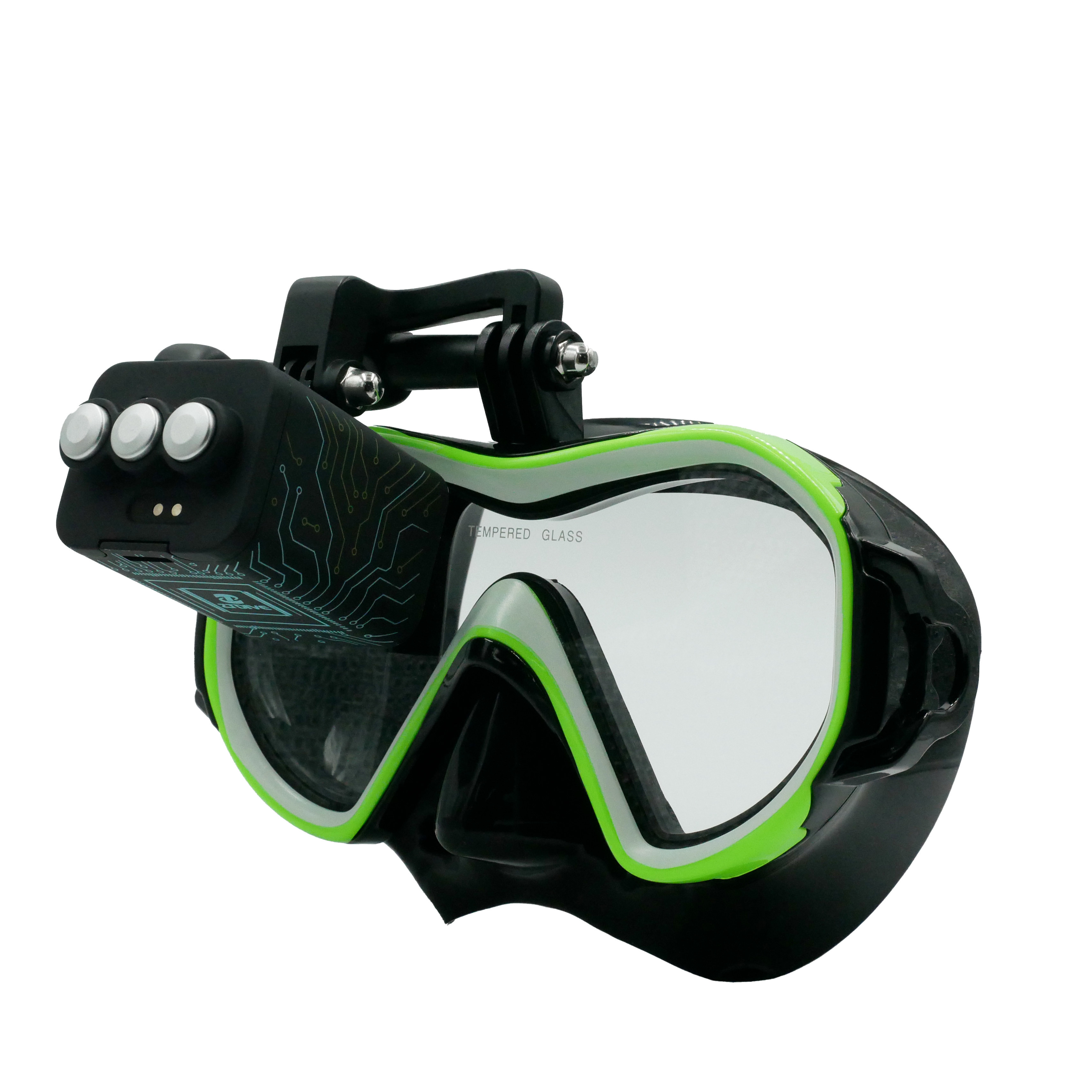 Buy cheap HD Tempered Glass Dive Mask Scuba HUD Computer With Screen Display from wholesalers