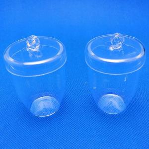 China Lab Apparatus Quartz Glass Crucible Cup Shaped Fused Quartz Crucible on sale