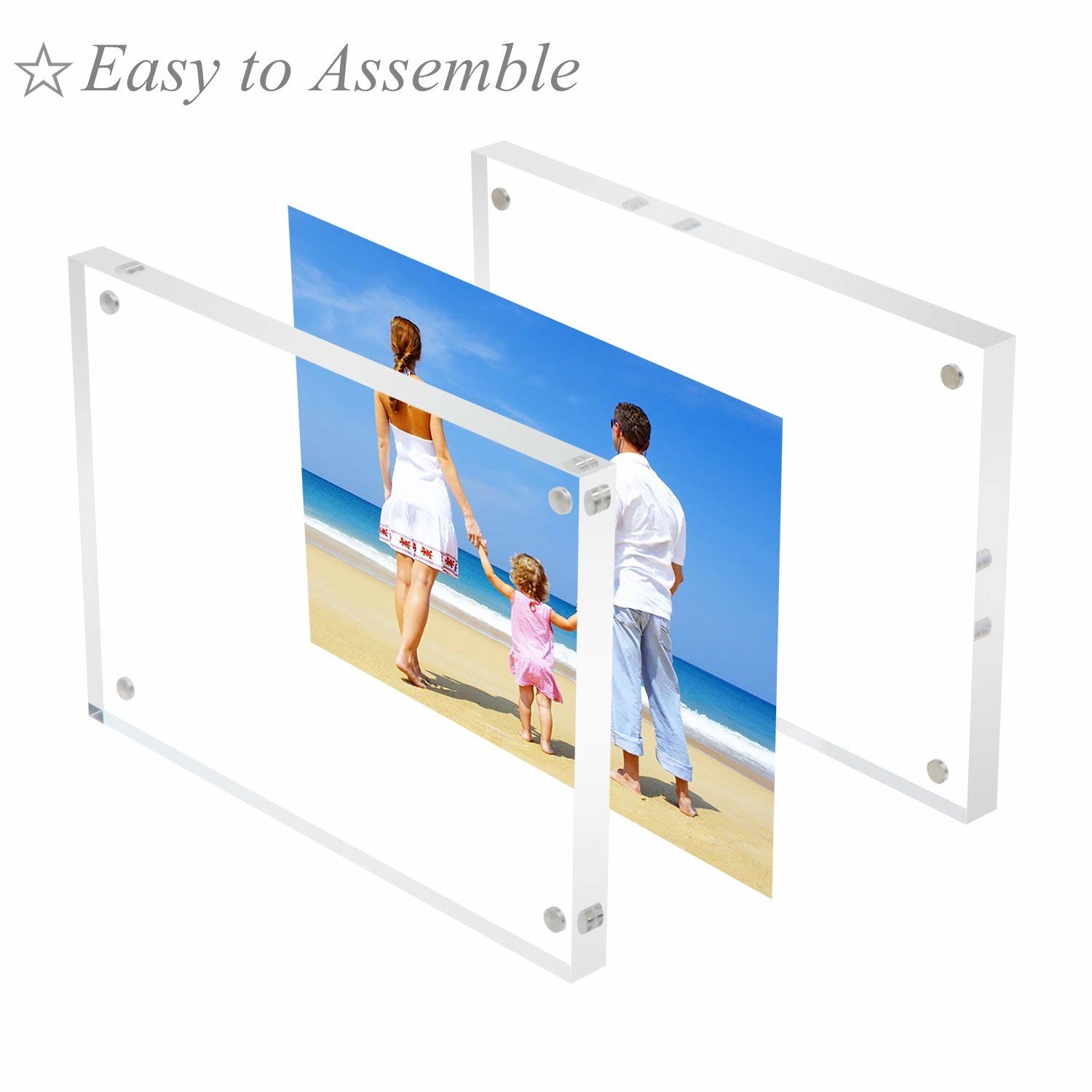 Quality Non Glare Acrylic Frameless Picture Frames for sale