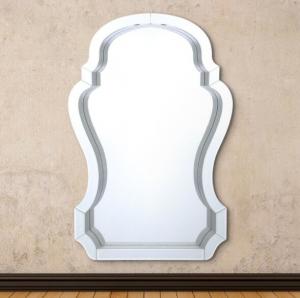 Quality Compact Beveled Glass Framed Mirrors / Decorative Mirror Glass High Hardness for sale