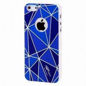 Quality IMD Case/Metal Brushed Paste Plastic Shell for Apple's iPhone 5, in Blue for sale