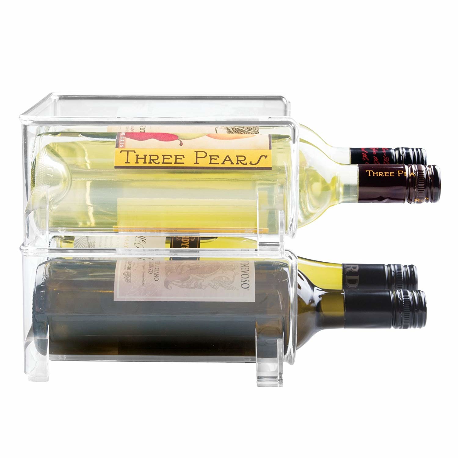 Quality Tabletop Acrylic Plastic Wine Rack Modular for sale