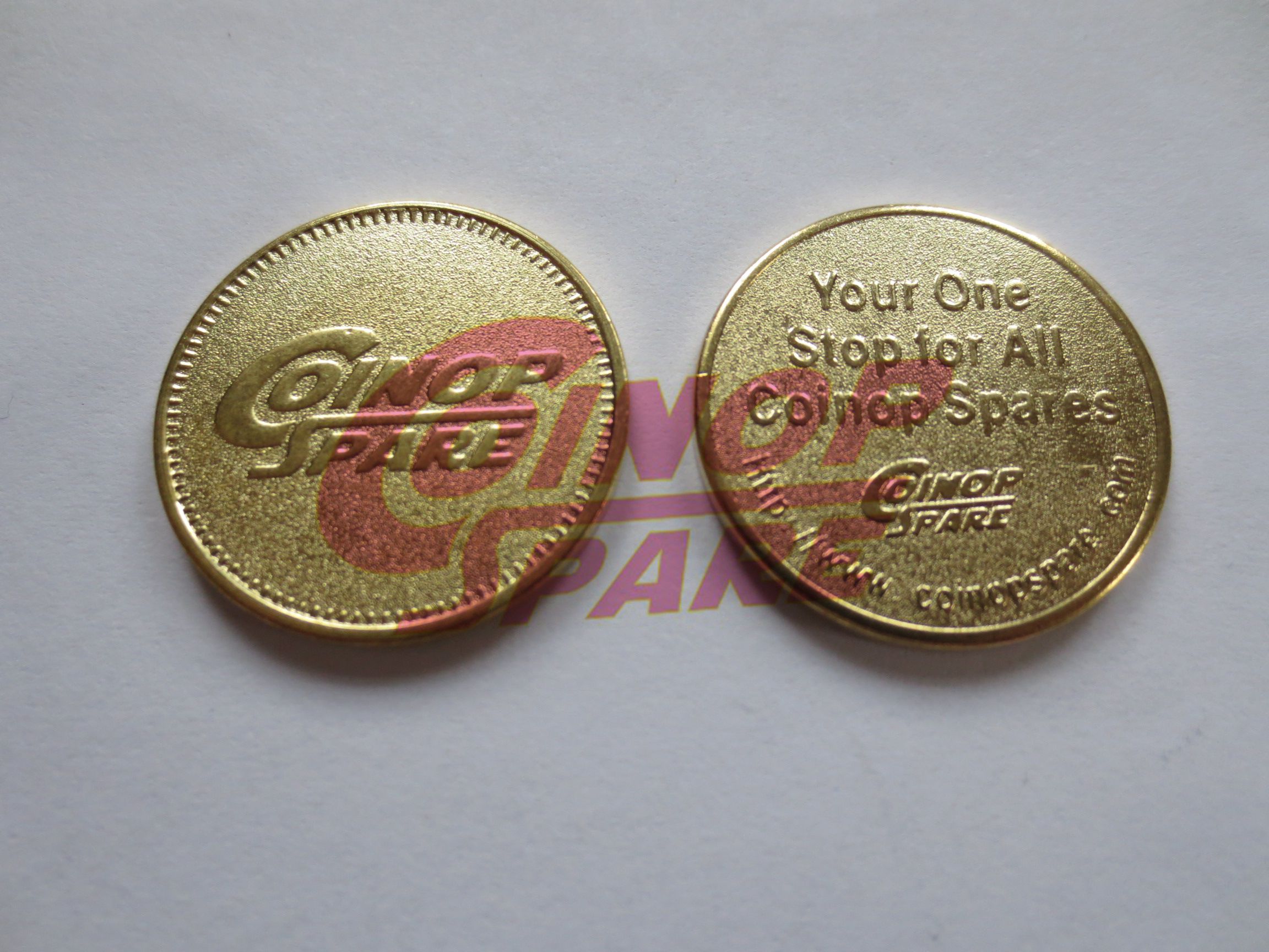 Buy Custom Arcade Game No Cash Value Brass Token at wholesale prices