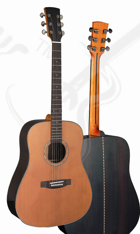 Quality 41inch OEM TOP Rosewood solidwood vintage cutaway electric acoustic guitar/western guitar steel string sale-TP-AG59 for sale