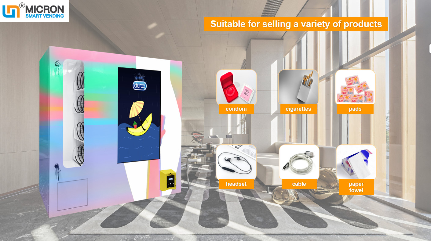 Quality Wall mount mini condom vending machine customised with smart system and touch screen for sale