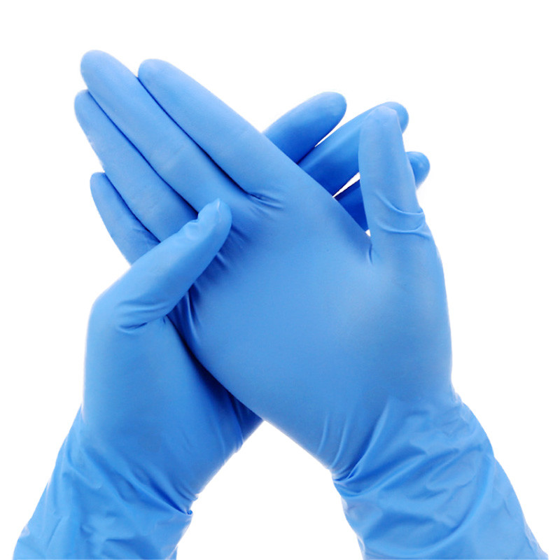 Quality S M L XL Disposable Protective Gloves Blue Nitrile Vinyl Synthetic for sale