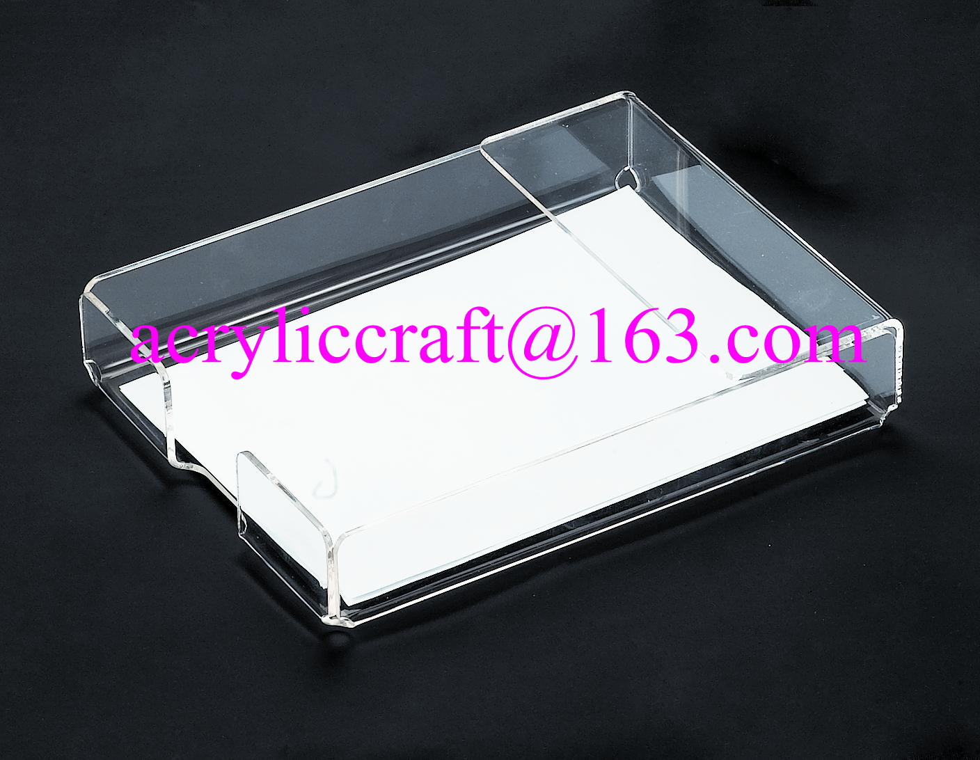 Quality Acrylic office supplies clear portable memo holder made in china for sale