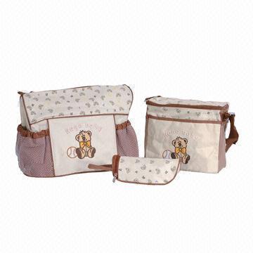 Quality Diaper Bags with 1-piece of Bottle Bag + Changeable Babies' Urine Mat, 3-piece as One Set  for sale