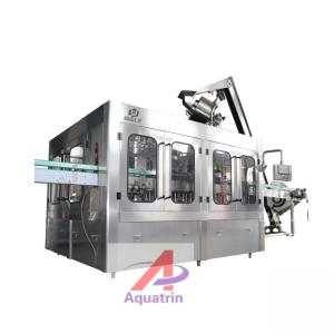 Quality SS304 7.5KW 0.6MPa Mineral Water Filling Machine PLC Monoblock for sale