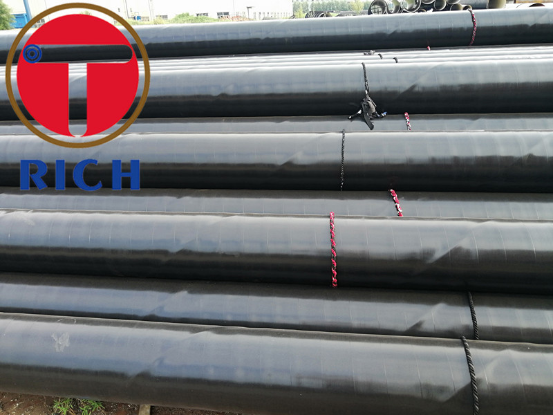 China Spiral Double Submerged Arc Welded Steel Pipe Pe Coating For Petroleum Industry on sale