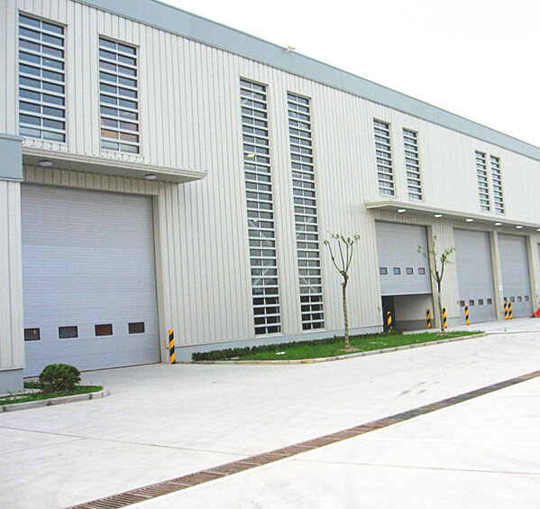 Quality Speed 1.0m/s Exterior Security Industrial Sectional Doors Rolling Back Model for sale