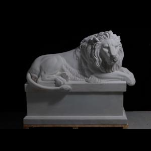 Quality High quality customized art studio marble animal statue lion sculptures,China stone carving Sculpture supplier for sale