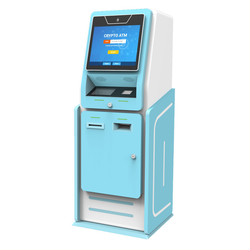 Floor Standing BTC ATM Machine Touch Screen ATM Buy And Sell With Software