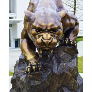 Black Jaguar Outdoor Bronze Sculpture Bronze 8mm Thickness