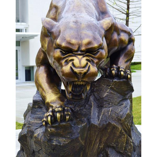 Buy Black Jaguar Outdoor Bronze Sculpture Bronze 8mm Thickness at wholesale prices