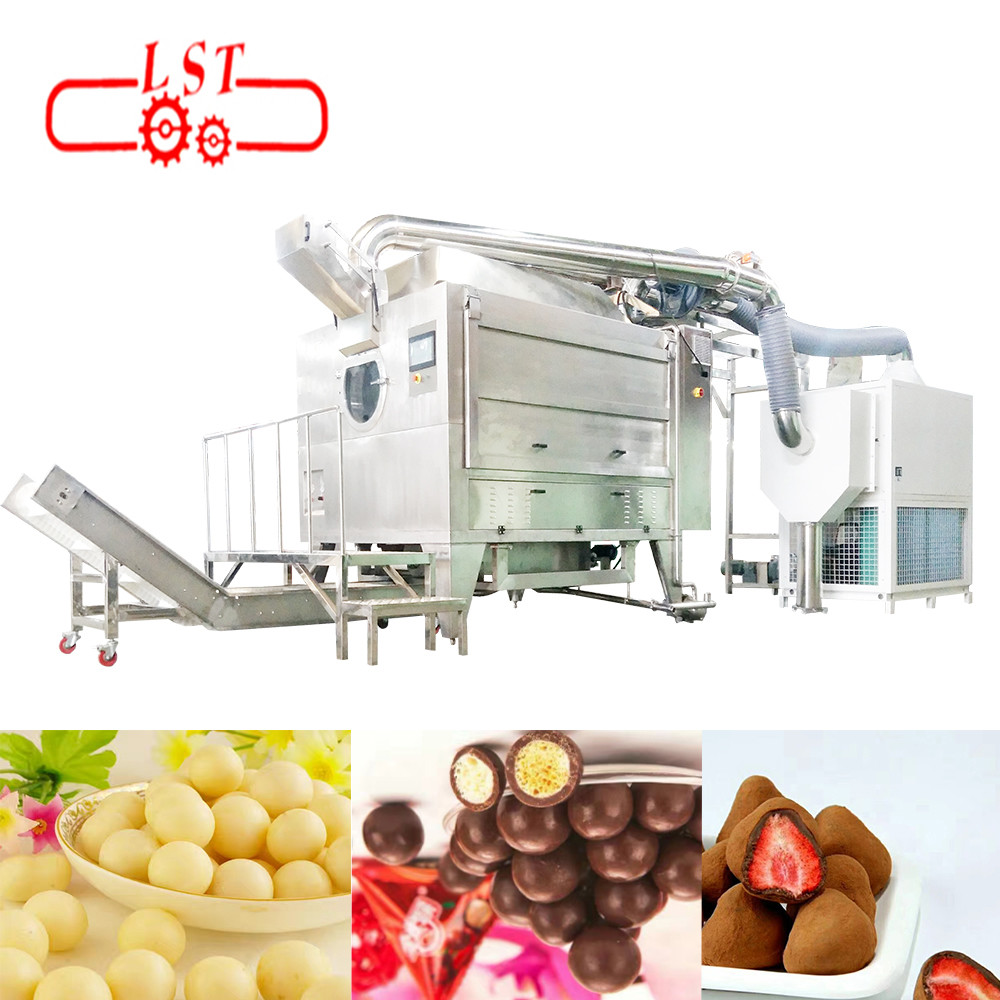 Non Contamination Chocolate Coating Machine For Pharmaceuticals Industrial