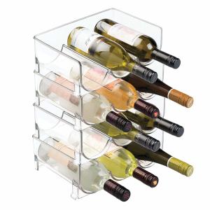 Quality High Weatherability Acrylic Display Frame Organizer Clear Acrylic Wine Rack for sale