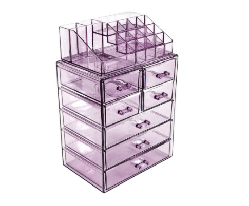 Quality OEM ODM Multifunction Acrylic Storage Box With Lip Gloss Holder for sale