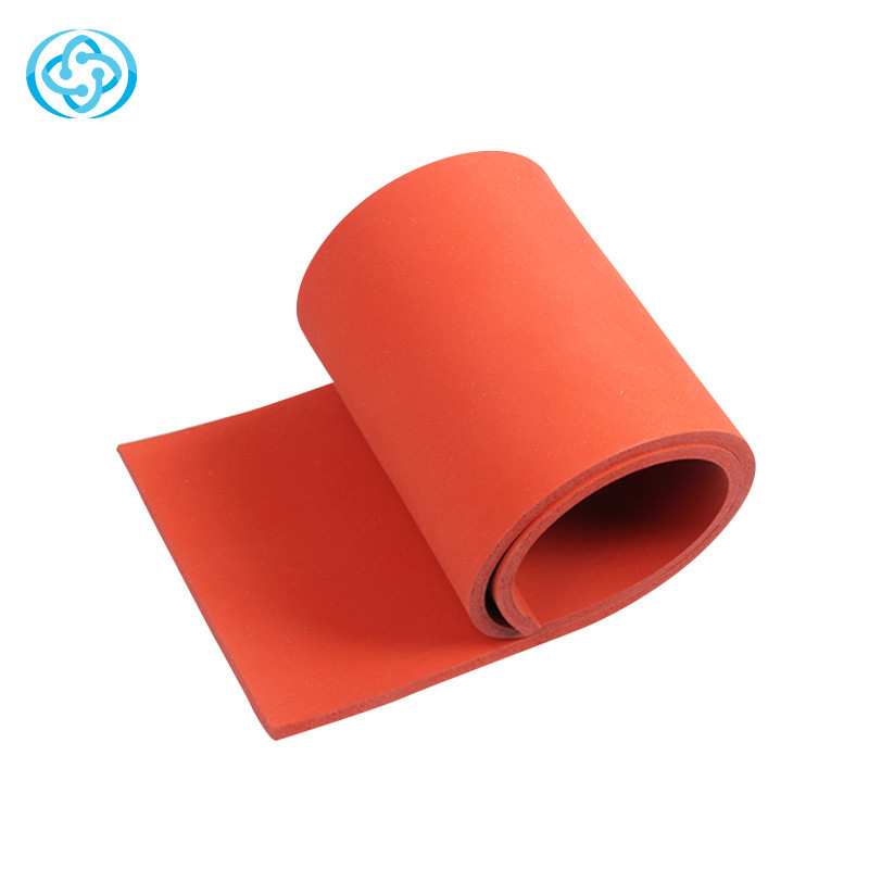 Quality High and low temperature resistant red color silicone foam rubber sheet with superior quality used for gasket seal etc for sale