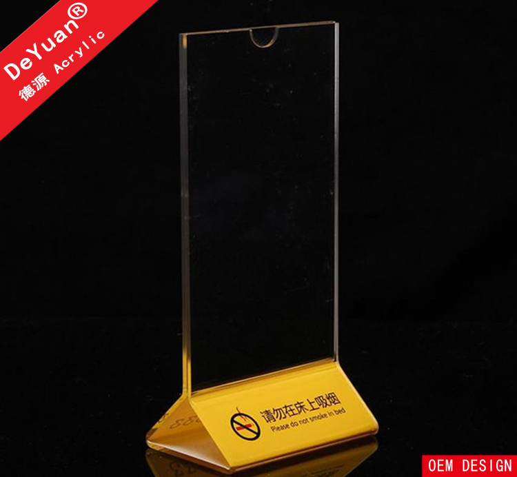 Buy A4 Plastic Restaurant Menu Card Holder Drink Stand Acrylic Plexiglass at wholesale prices