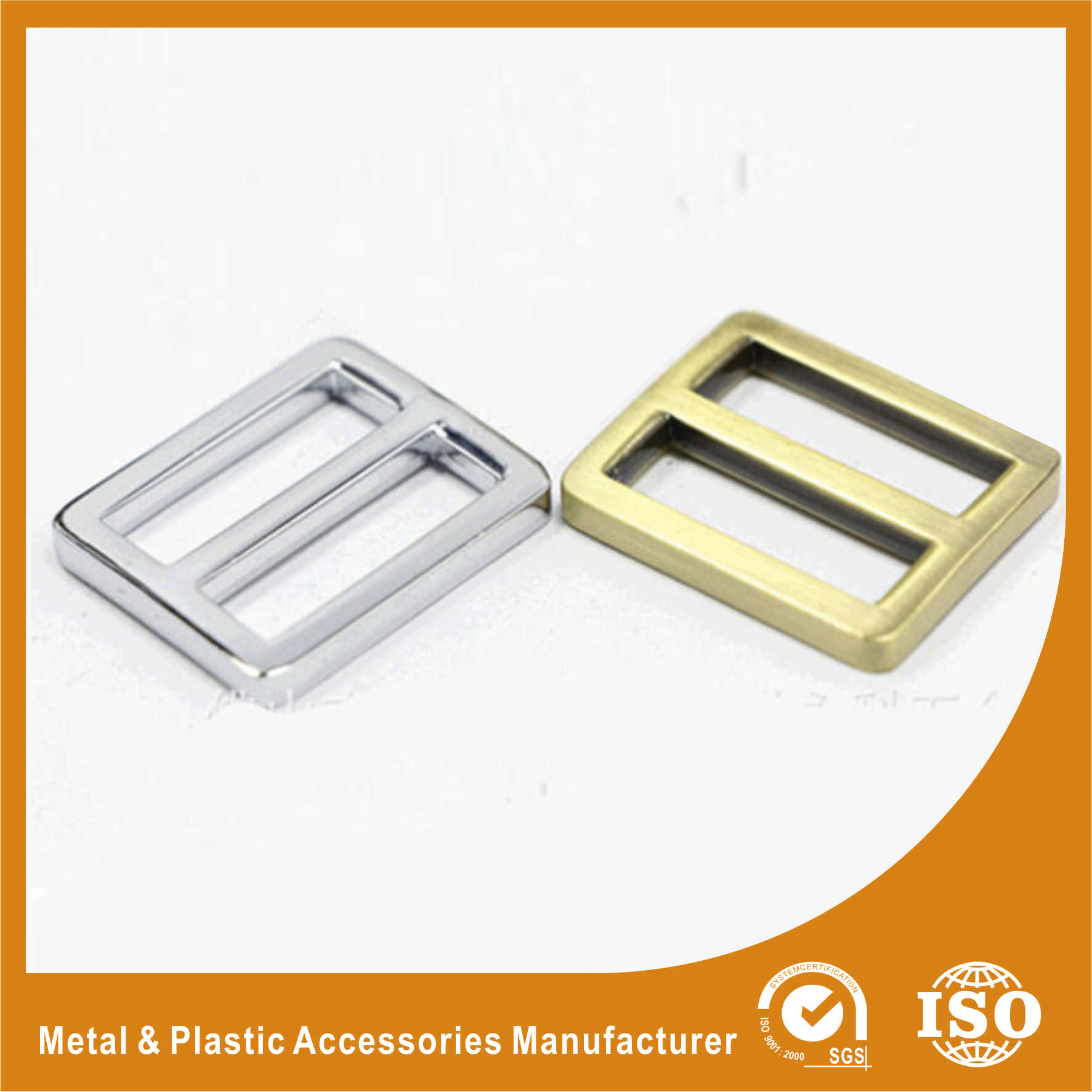 Quality Bag Buckle 25.6X20.3X3.6MM Adjustable Metal Zinc Buckle For Bags Or Shoes for sale
