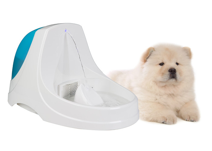 Quality Safe Ultra Quiet ABS PP Dog Water Bowl Fountain Anti Splash Slope Design for sale