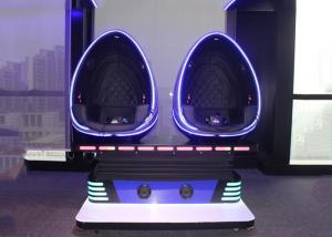Quality Coin Operated 9D Egg VR Cinema 2 Seats VR Motion Chair With Movies / Games for sale