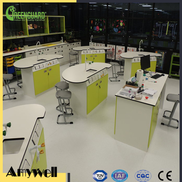 Quality Amywell waterproof chemical resisitant HPL laboratory furniture for sale