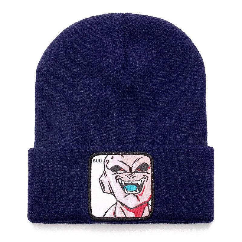 Quality Winter Knitted Anime Cartoon Beanies And Caps With Patch for sale