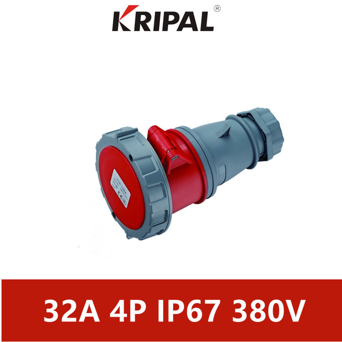 Quality 32A 380V IP67 Three Phase Industrial Connector With Lock IEC standard for sale
