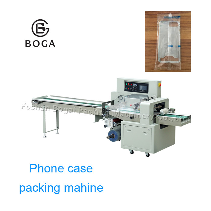 Quality 3.2KVA Flow Packaging Machine / High Speed Flow Wrapper 10pcs Phone Cases Sealing for sale