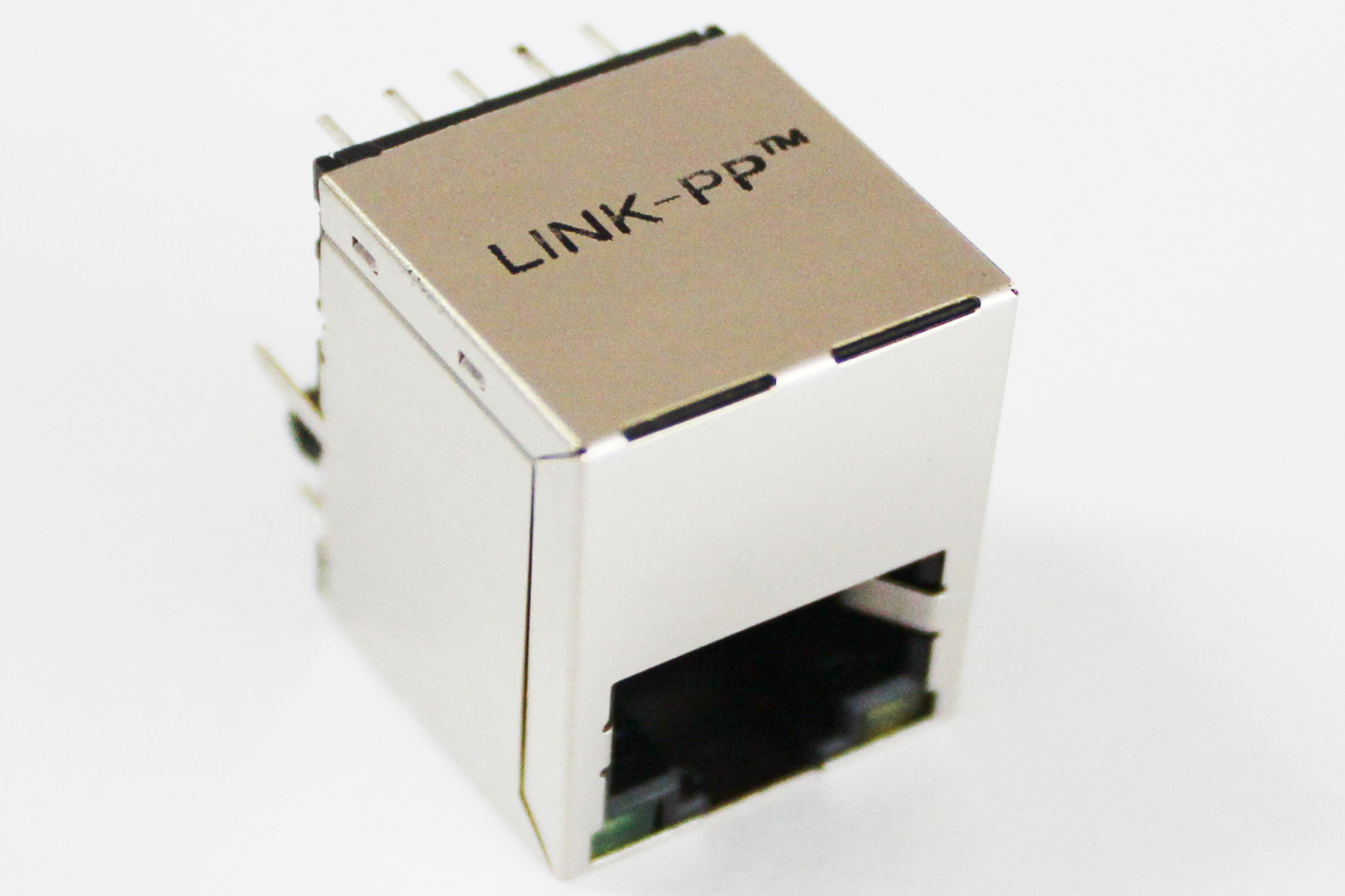 Quality Custom Vertical IEEE RJ45 , Single Port Gigabit Ethernet RJ-45 Plug for sale