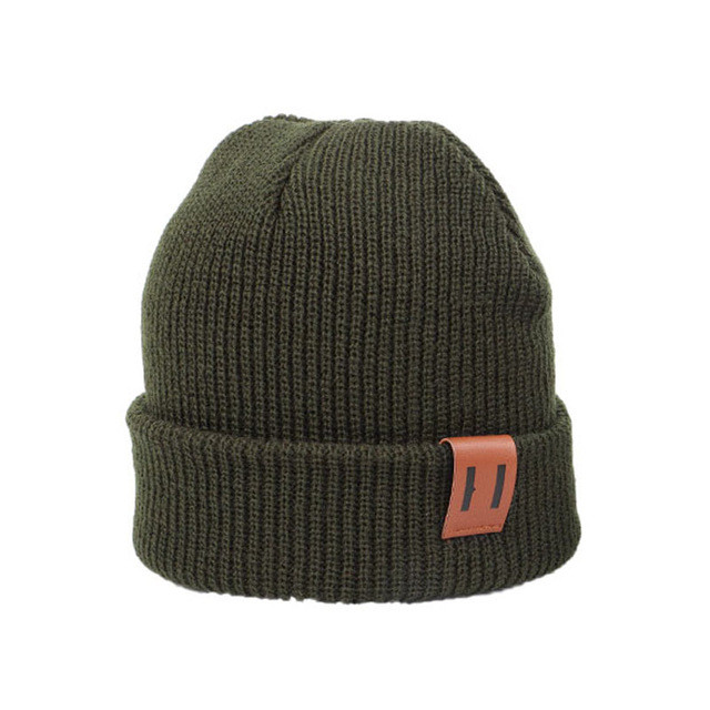 Quality Merino Wool Blend Rib Knit Pleated Beanies And Caps Itch Free With Private Label for sale
