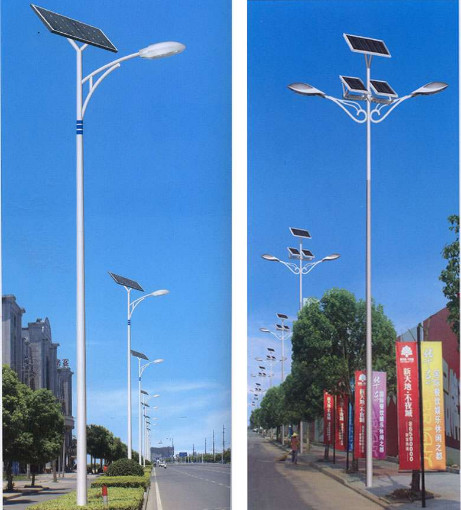 Buy cheap light single arms Hot sale Double arms decorative street lighting pole from wholesalers