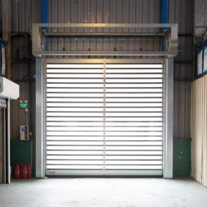 China Electric Roller Garage Doors 304 Stainless Steel Frame Closing Speed 0.2m/s on sale