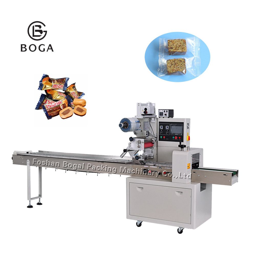 Quality Pillow Pouch Packaging Machine For Cookies Milk Candy Sugar Toast Bread Ice Popsicle for sale