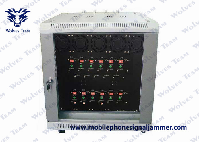 Quality High Power All Cell Phone Signal Jammer Customize Full Frequency 12 Bands Signal Jammer 20 - 3000MHz for sale