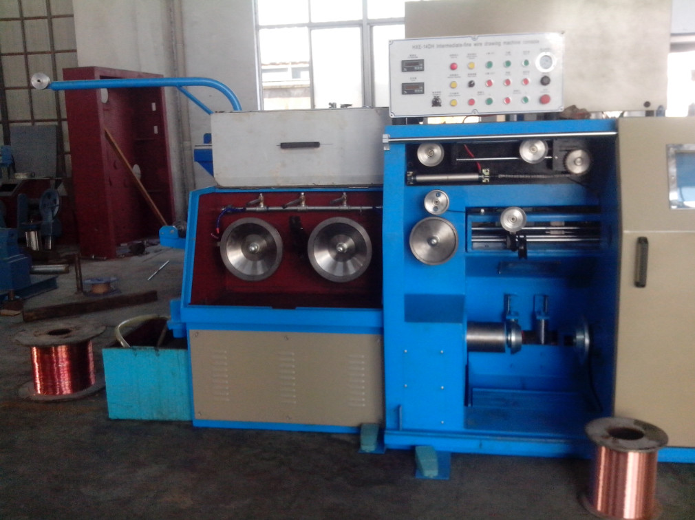 Quality 14DH Intermediate - Fine Wire Drawing Machine With Large Spool Pneumatic Brakes for sale